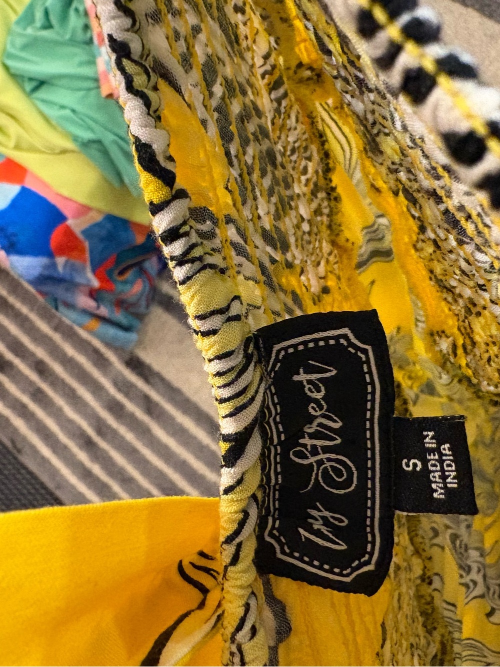Yellow Floral Strapless Maxi Dress - Picture 2 of 2